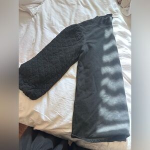 Something Navy quilted sleeve sweatshirt dress - size medium